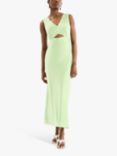 OMNES Ivida Slip Maxi Dress, Magenta, Pistachio Green