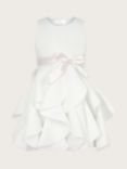 Monsoon Baby Scuba Ruffle Party Dress, Ivory