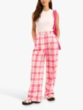 OMNES Candy Check Trousers, Pink