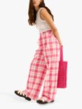 OMNES Candy Check Trousers, Pink