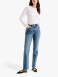 OMNES Jana Straight Cut Jeans, Blue