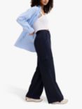 OMNES Brook Cargo Wide Leg Trousers, Navy