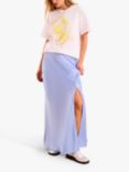 OMNES Jackie Satin Skirt, Blue