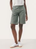 Part Two Hanijan Regular Fit Folded Cuff Shorts, Agave Green