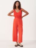 Part Two Petrines Linen Wide Leg Cropped Trousers, Grenadine