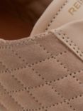 Reiss Cassidy Quilted Suede Chunky Trainers, Blush, Blush