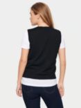 Saint Tropez Mila Vest Cardigan, Black