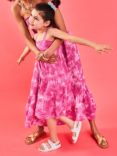 Angels by Accessorize Kids' Mini Me Cotton Tie Dye Dress, Pink