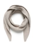 KAFFE Siv Wool Blend Pointed Scarf, Feather Gray