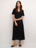 KAFFE Adea V-Neck Maxi Dress, Black