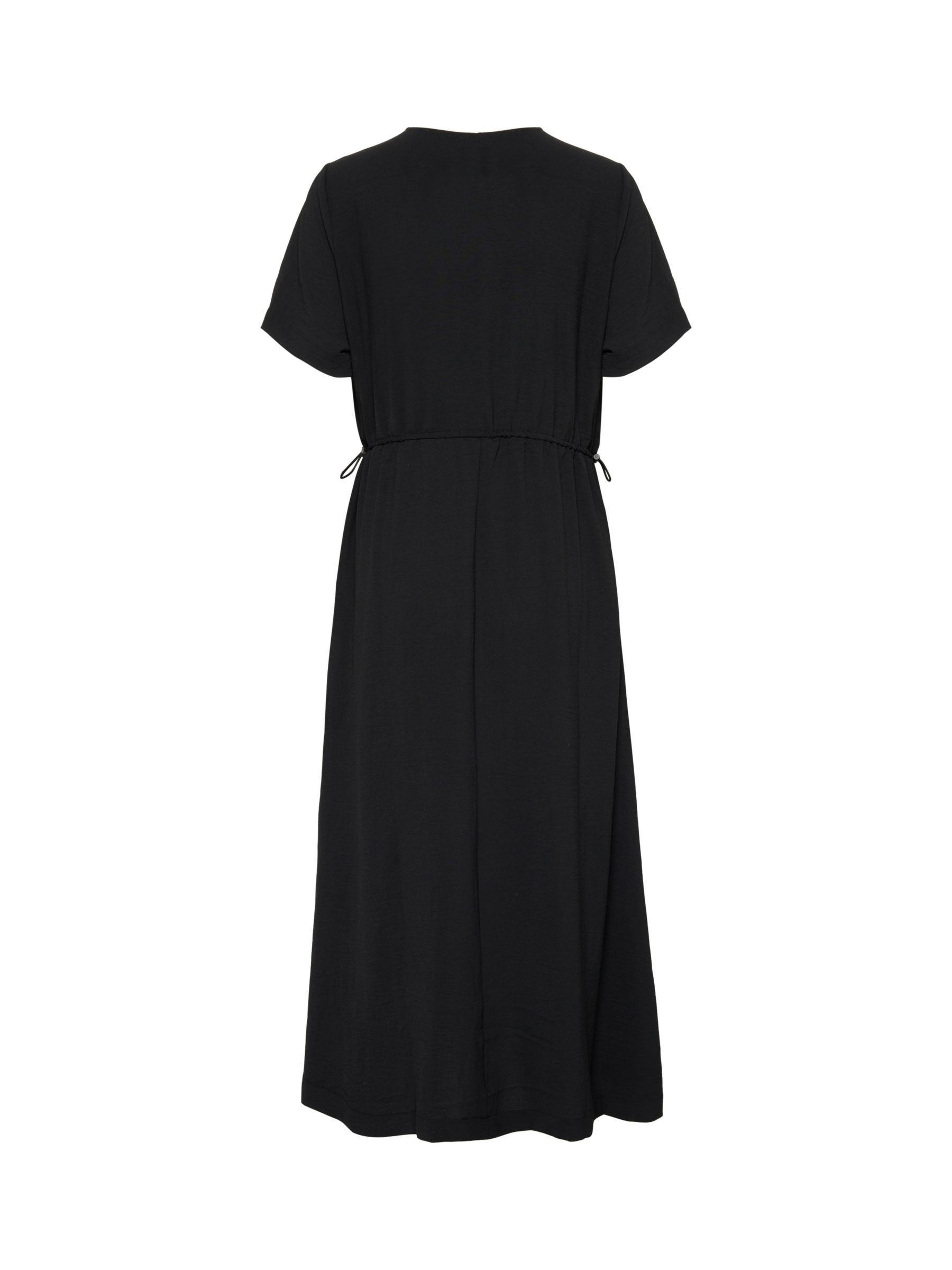 KAFFE Adea V-Neck Maxi Dress, Black