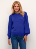 KAFFE Lone Bishop Sleeve Jumper, Clematis Blue