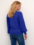 KAFFE Lone Bishop Sleeve Jumper, Clematis Blue