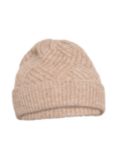 KAFFE Getty Wool Blend Beanie Hat, Natural