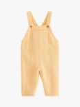 Lindex Baby Gauze Dungarees, Light Dusty Yellow