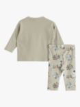 Lindex Baby Organic Cotton Blend Sweatshirt & Leggings Set, Light Dusty Aqua
