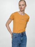 Mango Logo T-Shirt, Medium Yellow