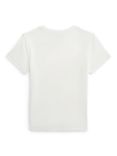 Ralph Lauren Baby Polo Logo Cotton Knit T-Shirt, Deckwash White