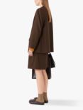 Lovechild 1979 Maisa Wool Blend Belted Blazer, Chocolate Brown