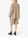 Lovechild 1979 Ailani Double Breasted Short Trench Coat, Taupe