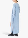 Lovechild 1979 Beatrisse Cotton Stripe Maxi Shirt Dress, Blue/Multi