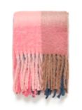 Saint Tropez Falberta Check Scarf, Pink/Multi