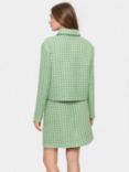 Saint Tropez Fummi Check Boucle Jacket, Kale