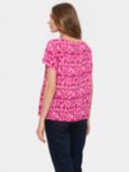 Saint Tropez Fatilde Abstract Print Top, Pink/Multi