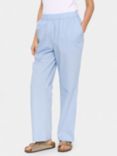 Saint Tropez Findre Cotton Trousers, Light Blue