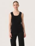 Soaked In Luxury Indianna Knit Tank Top, Black