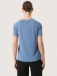 Soaked In Luxury Columbine Short Sleeve Jersey T-Shirt, Coronet Blue