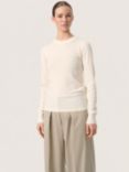 Soaked In Luxury Spina Ribbed Jumper, Whisper White