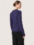 Soaked In Luxury Spina Ribbed Jumper, Patriot Blue