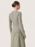 Soaked In Luxury Spina Ribbed Jumper, Grey