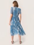 Soaked In Luxury Aldora Print Dress, Blue/Ivory