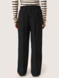 Soaked In Luxury Bea Wide Leg Trousers, Black