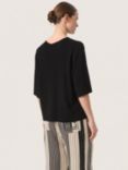 Soaked In Luxury Indianna Half Sleeve Jumper, Black