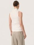 Soaked In Luxury Simone Rib Knit Top, Whisper White