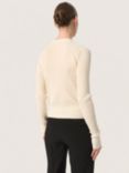 Soaked In Luxury Lidya Rib Knit Cardigan, Whisper White