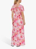 Sisters Point Giji V-Neck Maxi Dress, Pink/Multi