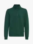 Casual Friday Sebastian Basic Half-Zip Sweatshirt, Trekking Green