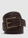 Rodd & Gunn Stirling Leather Stretch Belt, Testa Di Moro