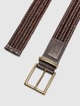 Rodd & Gunn Stirling Leather Stretch Belt, Testa Di Moro