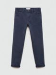 Mango Kids' Peru Regular Fit Trousers, Navy