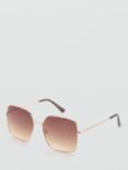 Mango Julia Sunglasses, Gold