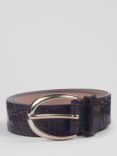 L.K.Bennett Julian Leather Belt, Black