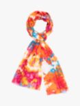 chesca Watercolour Tie Dye Scarf, Multi