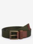 Barbour Chester Webbed Belt, Military Olive