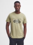 Barbour Calder T-Shirt, Bleached Olive