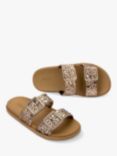 Melissa Lust Slider Sandals, Beige/Bronze